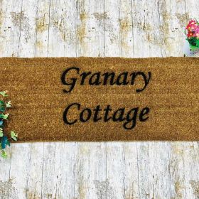 Printed Lettering Coir Double Doormat