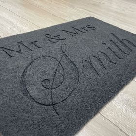 Personalised Mr and Mrs Door Mat