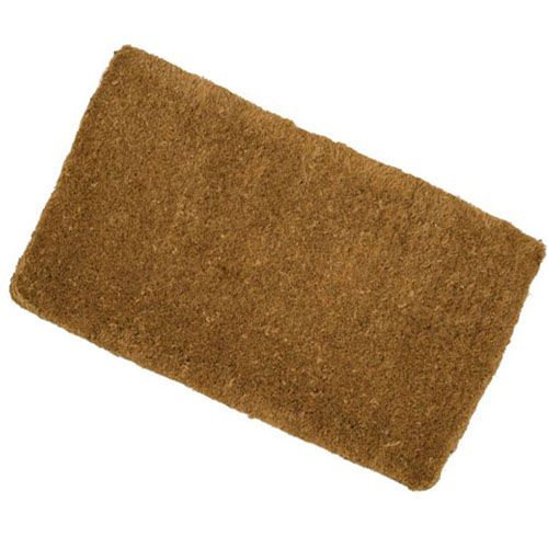 PLUS Haven Pure Coco Coir Doormat with Heavy-Duty Backing Size: 17-Inches x 30-Inches Pile Height: 0.6-Inches Perfect Color/Sizing for Outdoor/Indoor uses. Hello 